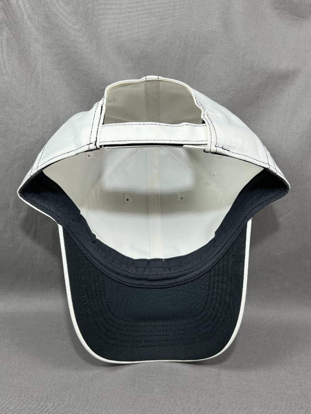 Nike Heritage86 Dri Fit Strapback Hat White Adjustable Swoosh Outdoor Golf Mens - Picture 12 of 15